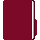 Documents folder icon cash in red